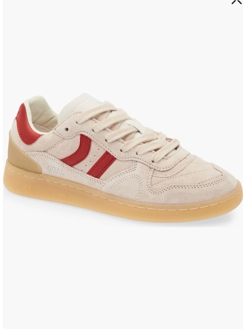 Coolway Goal Sneakers Pink Red Love Suede Gum Sole Size 40 US 9.5 Terrace Style